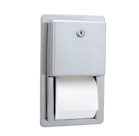 Bobrick B-3888 Recessed Multi-Roll Toilet Tissue Dispenser