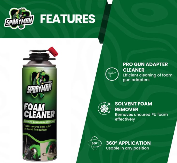 SPRAYMAN Thermal & Sound Insul Spray Foam Cleaner 